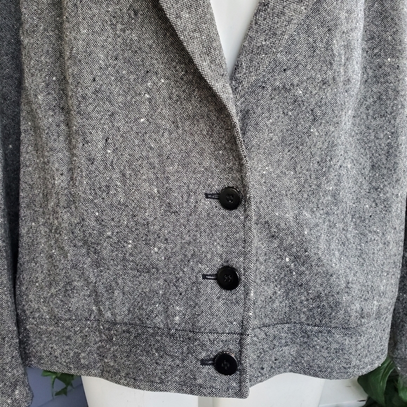 Pendleton Vintage Virgin Wool Tweed Bomber Jacket Size 20W - Picture 2 of 13